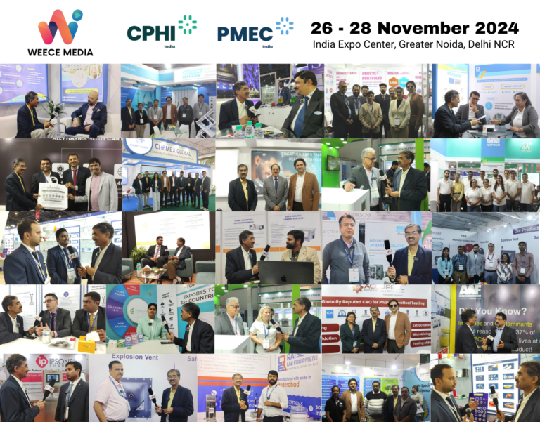 Globally recognized WEECE Media covers CPHI India PMEC India 26-28 November 2024